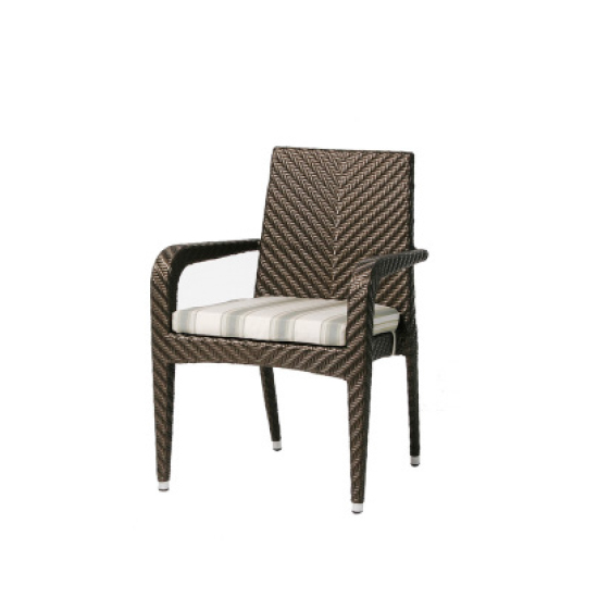 Pearl Open Woven Dining Armchair